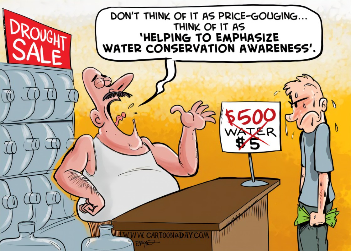 US Drought-Water Shortages Cartoon Cartoon