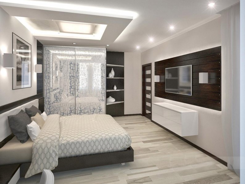 Дизайн спальни в стиле хай тек: 75 фото интерьера для идеального оформления