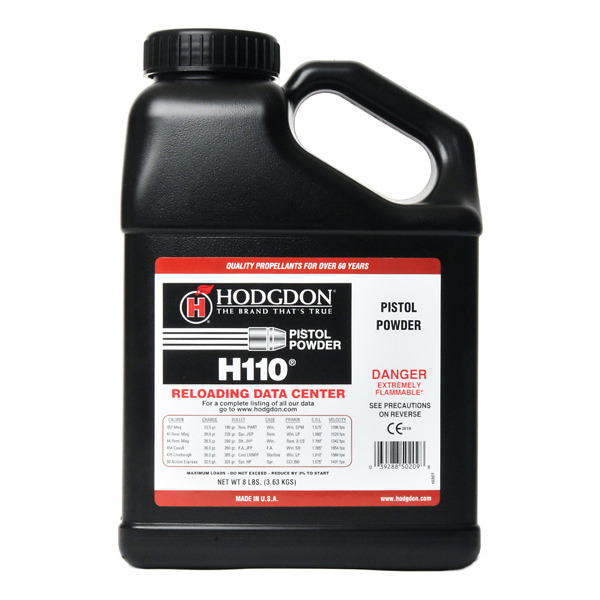 Hodgdon H110 Smokeless Powder 8 Pound - Graf & Sons