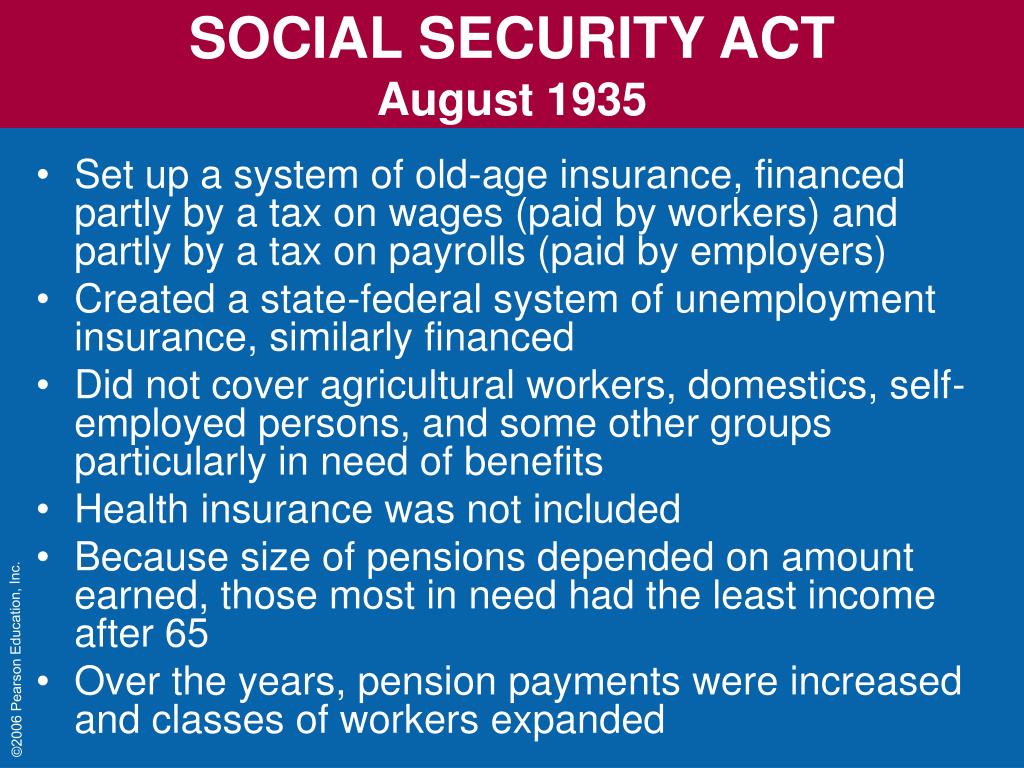 Social Security Act - Social Security Act | History & Facts ...