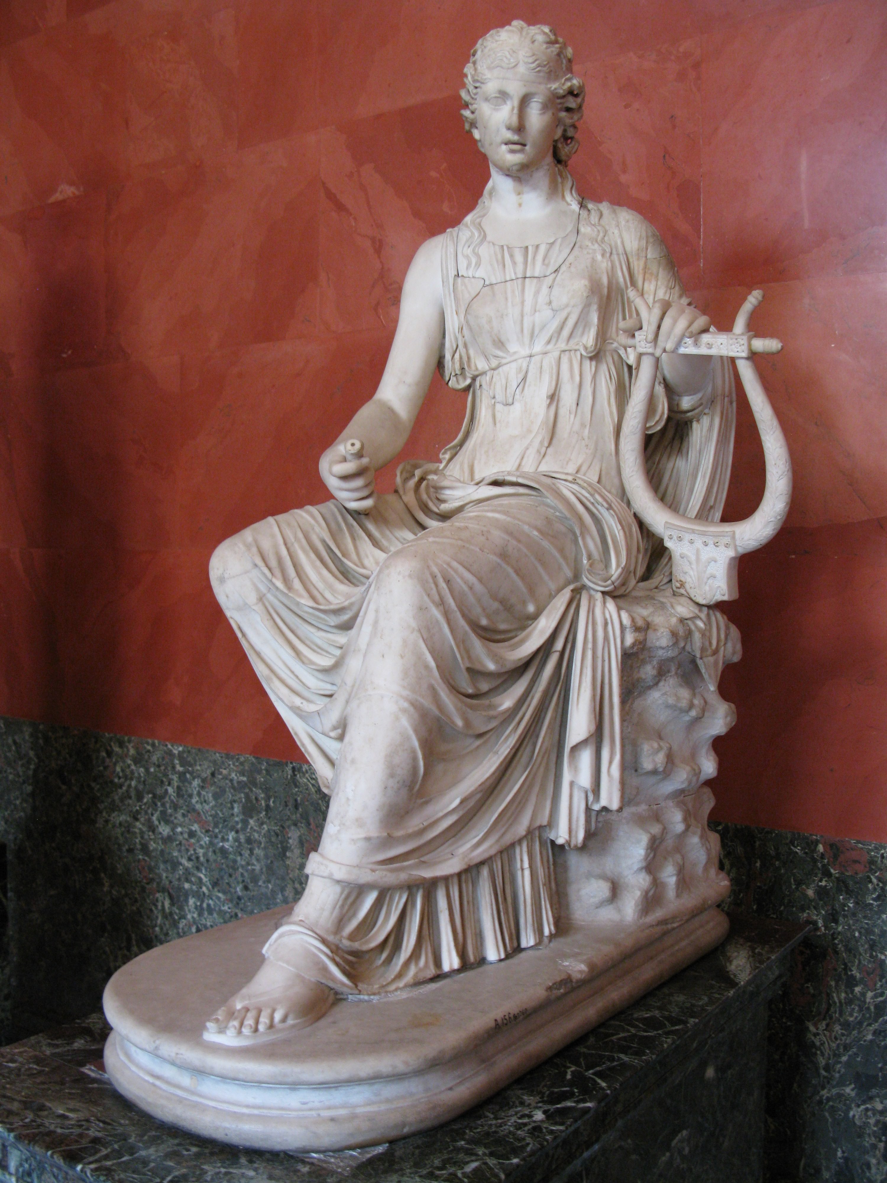 Terpsichore, with her lyre.