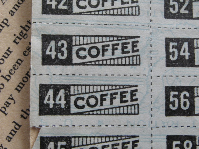 WWII Coffee Ration Stamps | Flickr - Photo Sharing!