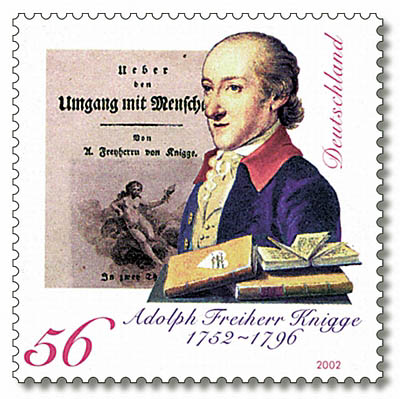 Briefmarke Adolph Freiherr Knigge:
