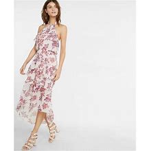 Express Dresses | Express Halter Floral Maxi Dress | Color: Pink | Size: Xs
