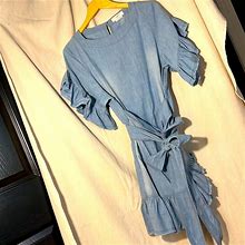 Isabel Marant Dresses | Isabel Marant Etoile Chambray Wrap Dress | Color: Blue | Size: 8