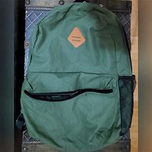 School Book Bag Army Green | Color: Green/Orange | Size: Onesize