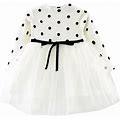 Toddler Girls Dresses Girls Dress Baby Girls Lace Princess Dress Long Sleeve Party Pageant Tulle Kids Vintage Dress