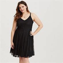 Torrid Dresses | Black Lace Trapeze Dress | Color: Black | Size: 3X