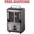 Deluxe Electric Portable Milkhouse Heater 5100 BTU 120V Overheat Safety Switch