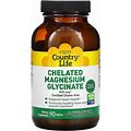 Country Life, Chelated Magnesium Glycinate, 133 Mg, 90 Tablets