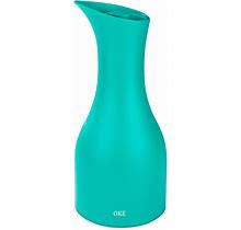 OKE Glass Lined Thermal Carafe, Insulated Coffee Carafe, Coffee Thermos, Insulated Pitcher, Vacuum Insulated Thermal Coffee Carafe(Turquoise/23OZ)