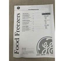 Ge Owner's Manual And Installation Instructions Food Freezers