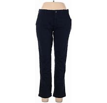 Gap Khaki Pant: Blue Solid Bottoms - Women's Size 30