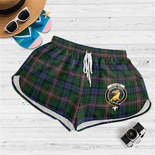 Allison Tartan Womens Shorts With Family Crest