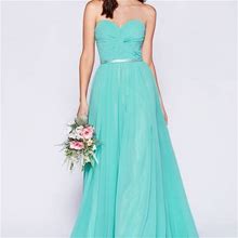Cinderella's Closet Dresses | Mint Strapless Evening Long Dress | Color: Green | Size: Various