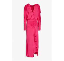 SIMKHAI Ellie Ruched Jersey Maxi Dress - Women - Fuchsia Dresses - XS