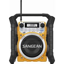 Sangean U4 AM/FM-RBDS/Weather Alert/Bluetooth/Aux-In Ultra Rugged Rechargeable Digital Tuning Radio Yellow