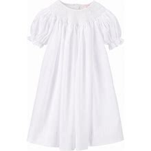Petit Ami Baby Girls Newborn-9 Months Smocked Christening Gown, , White6 Months