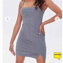 Forever 21 Dresses | Ribbed Knit Mini Dress | Color: Gray | Size: L