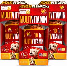 Multivitamin For Dogs And Cats - Natural Liquid Supplement For Dogs And Cats With Skin & Coat, Hip & Joint Support - Pet Vitamins - Cranberry Supplem