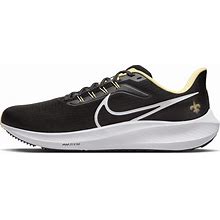 Nike Men's Pegasus 39 (NFL New Orleans Saints) Road Running Shoes In Black, Size: 12.5 | DR2057-001