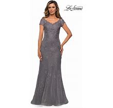 La Femme 28099 Short Sleeve Evening Dress