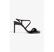 JACQUEMUS Limone Leather Sandals - Women - Black Heels - EU 41