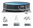 Intex 16-Ft X 16-Ft X 48-In Metal Frame Round Above-Ground Pool With Filter Pump,Ground Cloth,Pool Cover And Ladder | 105900