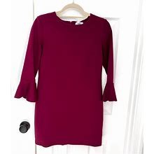 Old Navy Dresses | Euc Wine Color Dress. 3/4 Sleeeves | Color: Pink/Red | Size: Xs