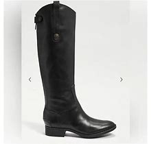 NEW Sam Edelman PENNY LEATHER RIDING CALF BOOTS Black US 5.5 35.5 $225