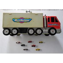 Micro Machines PLAYSET Semi Truck Vehicle & CIY WITH CARS 1998 Galoob