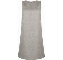 Paule Ka - Flannel Shift Dress - Women - Polyamide/Lyocell/Wool - 38 - Grey