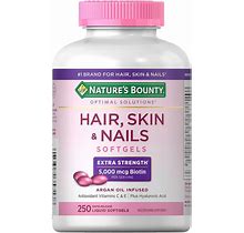 Nature's Bounty Hair Skin And Nails 5000Mcg Of Biotin Extra Strength 250 Tablets
