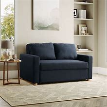 Serta Trinity Full Size Convertible Sleeper Sofa In Blue | 36.2 H X 66.1 W X 37 D In | Wayfair Abe006dd2ac38518b0c440107e90b706
