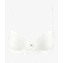 AUBADE Kiss Of Love Bare Back Plunge Bra For Women In White, Size: L