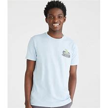 Aeropostale Mens' Chill Lizard Graphic Tee - Light Blue - Size XL - Cotton - Teen Fashion & Clothing - Shop Spring Styles