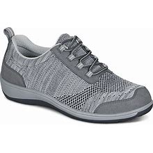 Most Comfortable Hip Pain Relief Sneakers, Orthotic Insloes, Women's Sneakers | Orthofeet Orthotic Shoes, Palma, 10.5 / Extra Wide / Gray