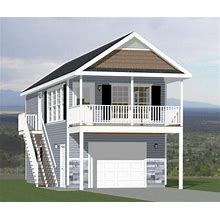16X36 House -- 1 Bedroom -- PDF Floor Plan -- 744 Sq Ft -- Model 9J