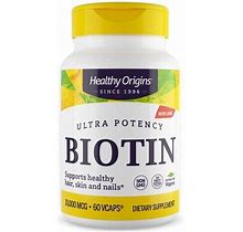 Biotin 5,000 MG 60 Veg Caps By Healthy Origins