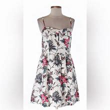 Loft Dresses | Ann Taylor Loft Size 0 Floral Dress | Color: Blue/Cream | Size: 0