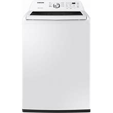 Samsung WA45T3200A 27 Inch Wide 4.5 Cu. Ft. Top Load Washing Machine With Vibration Reduction Technology White Laundry Appliances Washing Machines Top