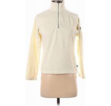 L.L.Bean Fleece Jacket: Short Ivory Print Jackets & Outerwear - Women's Size Small
