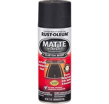 Rust-Oleum 263422 Automotive Matte Finish Spray Paint, 12 Oz, Matte Black