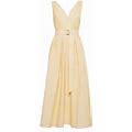 Brunello Cucinelli Women's Techno Cotton Poplin Belted Dress - Cedar - Size XS
