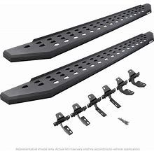 Go Rhino 69441580PC RB20 Running Boards With Mounting Brackets Kit - Double Cab For Toyota 07-21 Tundra (Extended Cab Pickup)