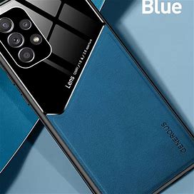 Leather Case Camera Protect Cover For Galaxy A53 5G A52 A23 A32 5G,Blue,New Product,Temu