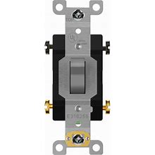 ENERLITES 20 Amp Toggle Light Switch, 4-Way, 20A 120/277V, Grounding Screw, Heavy Duty Commercial Grade, UL Listed, 84201-GY, Gray