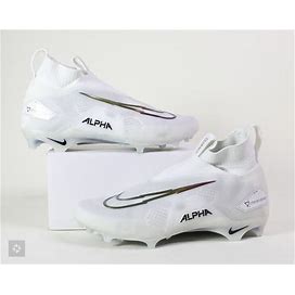 Nike Alpha Menace Elite 3 White Football Cleats (Ct6648-106) Men's Sz