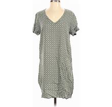 H&M Casual Dress - Mini: Green Polka Dots Dresses - Women's Size 2