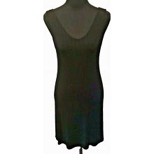 Gap Black Sleeveless V-Neck Sheath Dress - Size Small